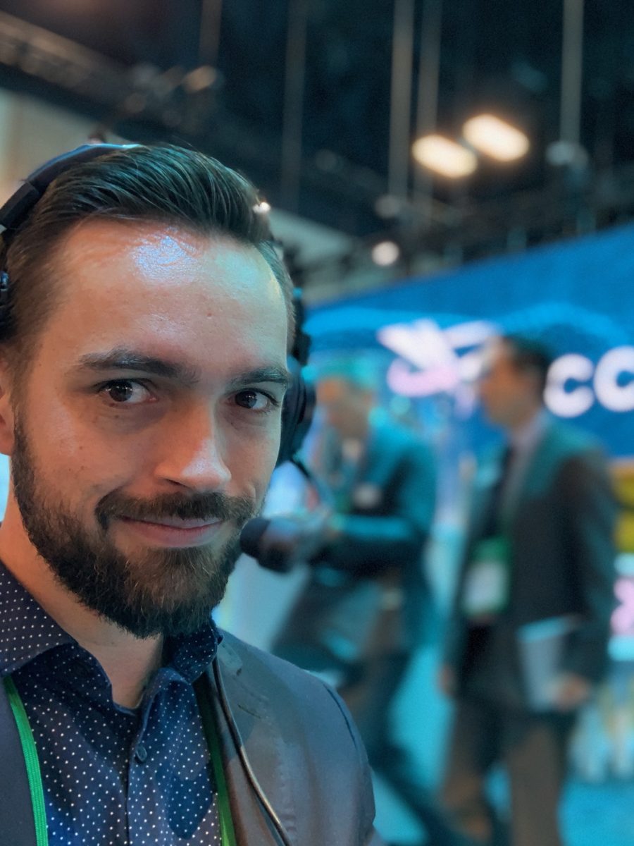 Dave on a live event floor